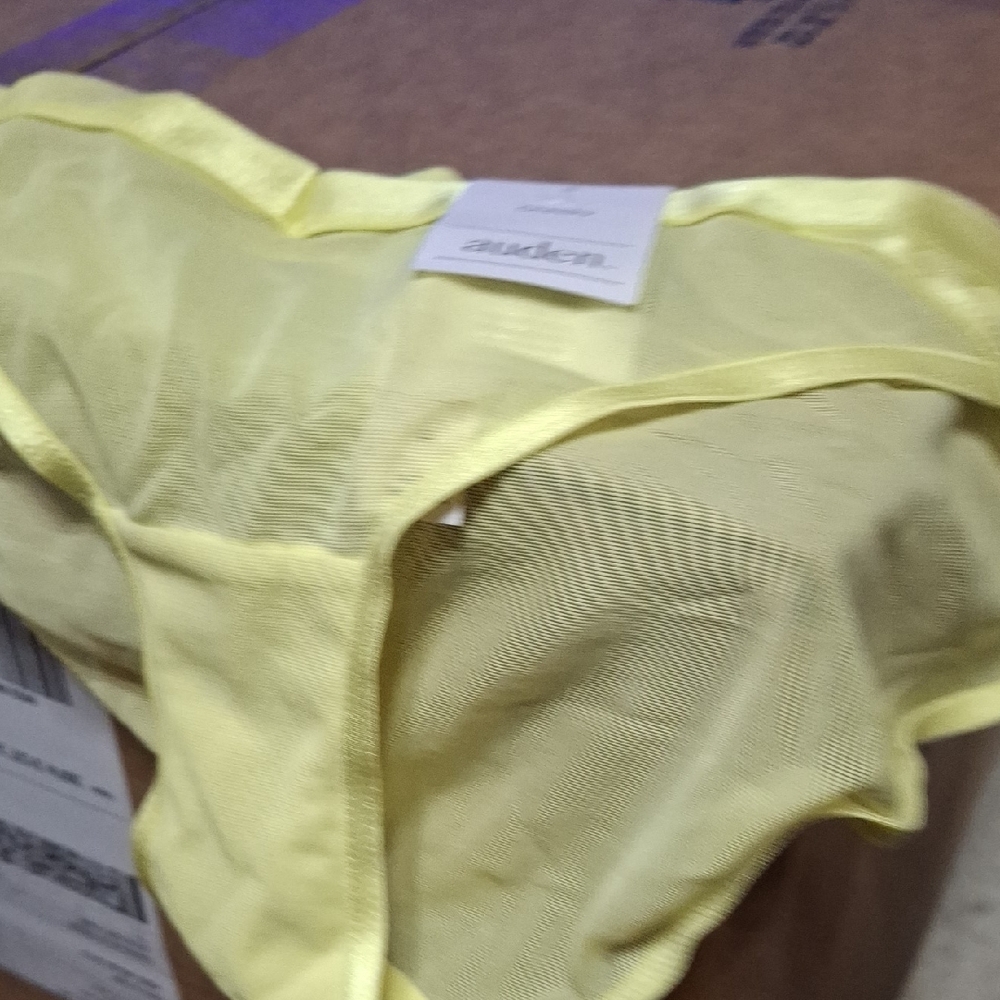 Auden Yellow Sheer Panties
